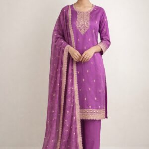 Saanjh Catalog – Khuleesh Collection by Vinay Fashion (Purple)