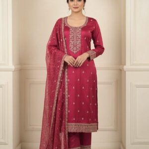 Saanjh Catalog – Khuleesh Collection by Vinay Fashion (Pinky magenta)