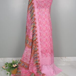 Mashaal Inspired Premium Cotton Ready-Made Dress( Pink) - Image 2
