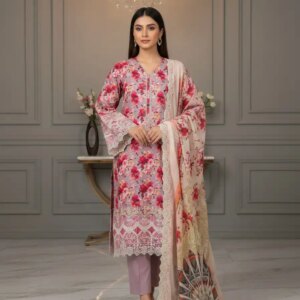 Tawakkal Inspired luxury Lawn( Lavender-Grey)